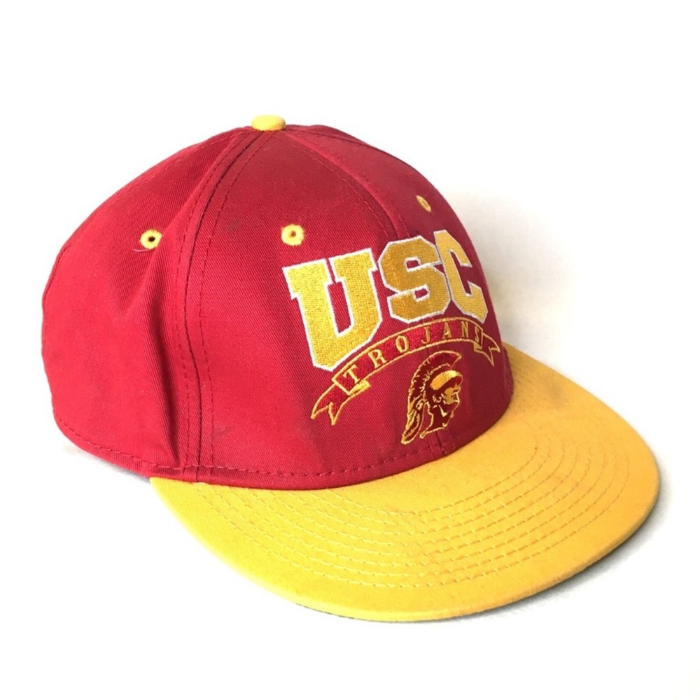 USC So Cal Trojans SnapBack Hat University of Southern California Cap VINTAGE 80